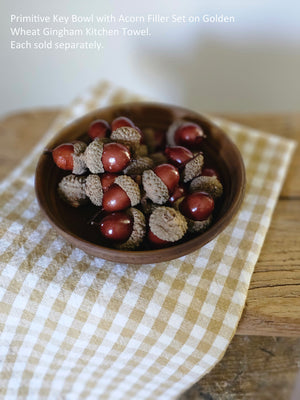 These resin acorns, in assorted sizes, look just like the real thing! Use as bowl filler to decorate for fall, sprinkle across a table display, or use for crafting! 40 pieces per bag.