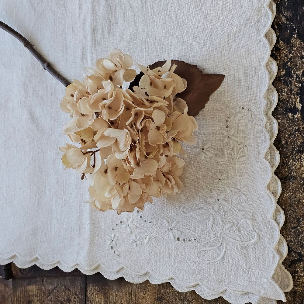 Antique White Winter Hydrangea Pick