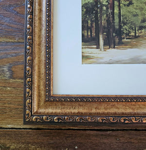 Antique Style Golden Bronze Frame
