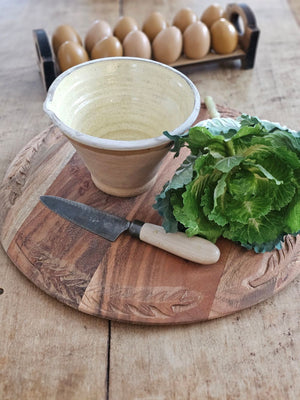Rustic Farmhouse Clay Bowl Set of Two