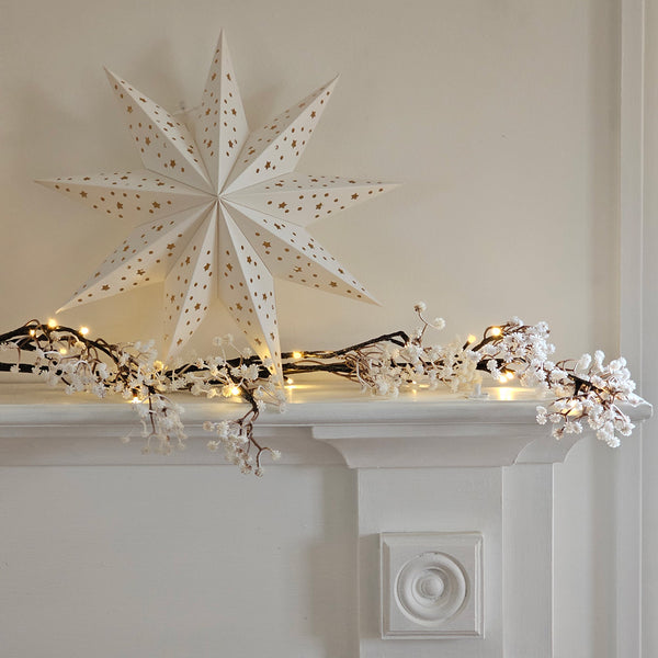 Baby's Breath Lighted Garland - Farmhouse Wares