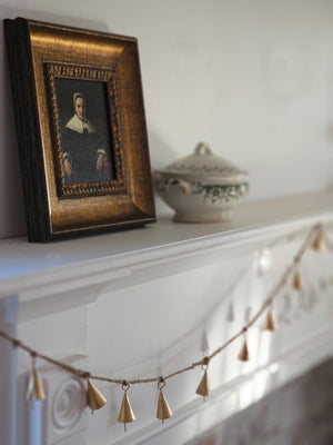 Gold Finish Cone Bell Garland