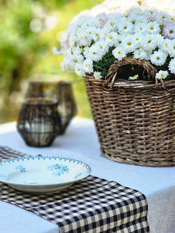 Gingham Check Aqua Napkins - Set of 6 - Country Village Shoppe