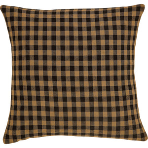 Black and Tan Check Pillow