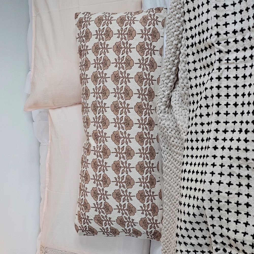 Camille Floral Bolster Pillow