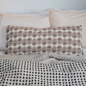 Camille Floral Bolster Pillow