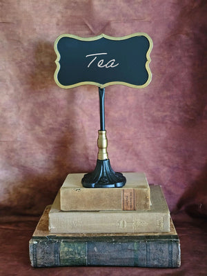 Tabletop Chalkboard Sign with Metal Stand