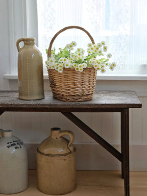 Mustard Tan Jug with Handle