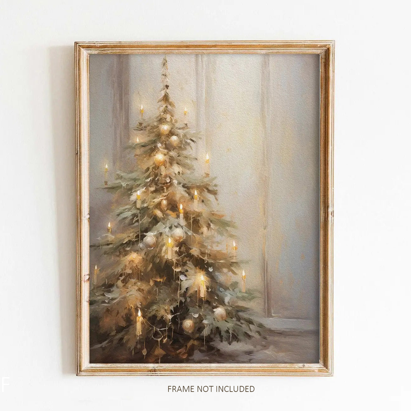 Celebrate this magical season with our Candlelight Christmas Tree Art Print.&nbsp; This print is a vintage reproduction print that lends an antique charm to any room.&nbsp; It is printed on high quality card stock with archival ink. Original art has been digitally retouched to preserve characteristics, grain and cracks. Image size: 8"L x 10"H. Frame not included.