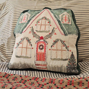 Christmas Cottage Pillow