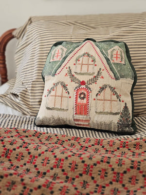 Christmas Cottage Pillow
