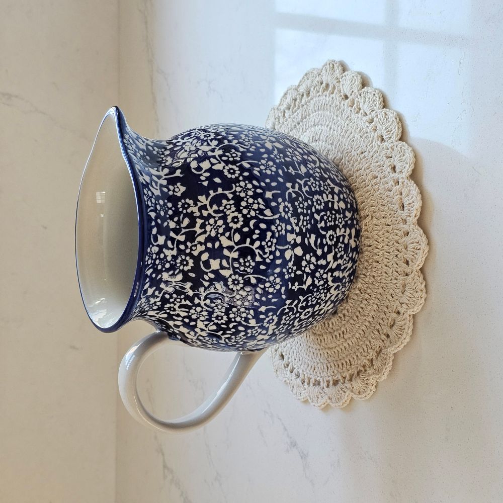 sale◆AQUARELA BRASIL◆グラデーションウェーブブルー♪Pipple Cordelia Blue Pitcher - Farmhouse Wares