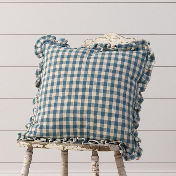 Gingham pillow best sale