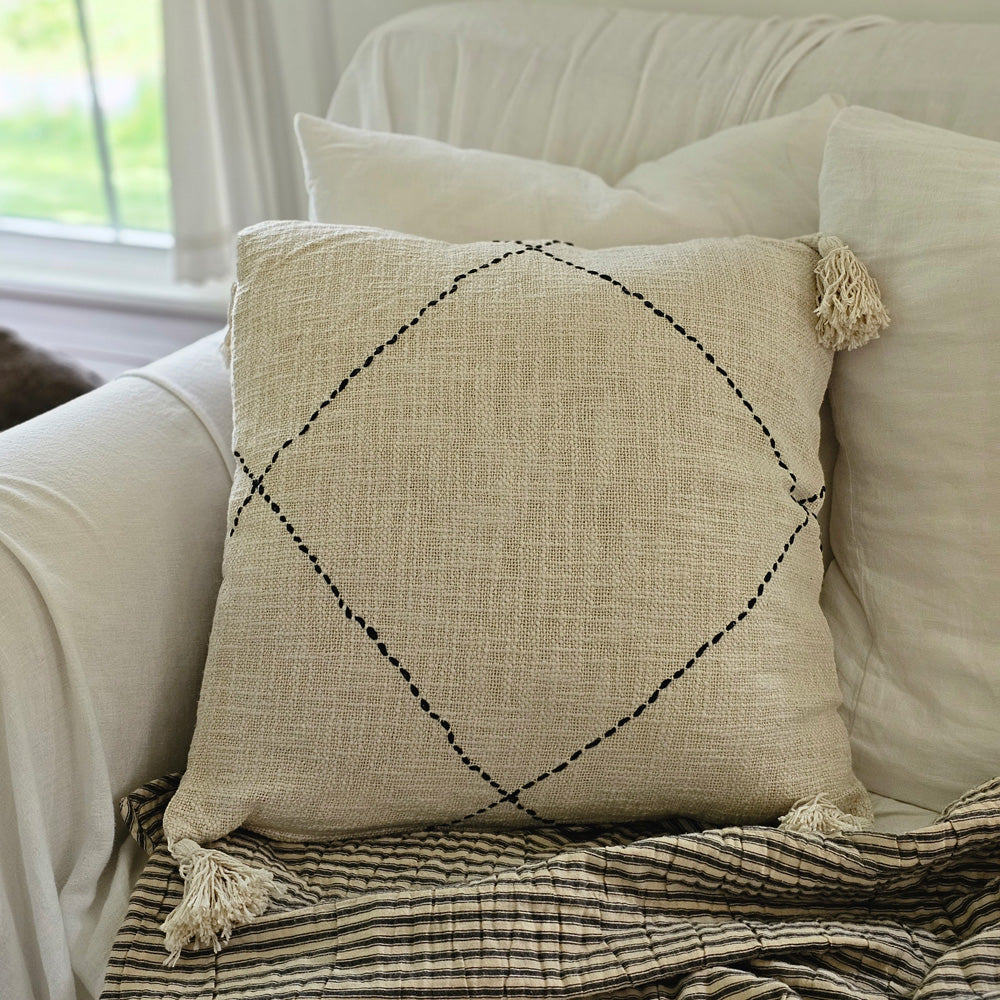Washed Linen Pillow – Farmhouse Pottery