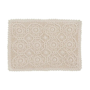Crochet Lace Cream Placemats