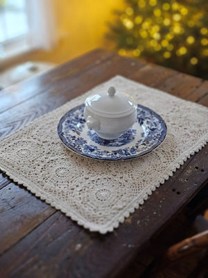 White Soup Bowl with Lid