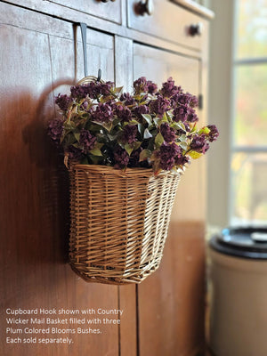 Add a primitive, antique touch to your hutches and cupboards, with this Cupboard Door Hook. This metal hook features a painted matte black finish.