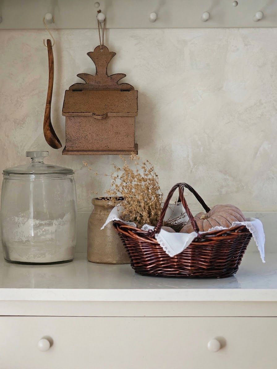 Distressed Primitive Recipe Box, Shaker Kitchen, Rustic Cottage Kitchen