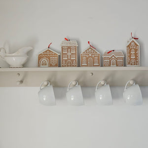 Gingerbread Dutch Village Ornament Set