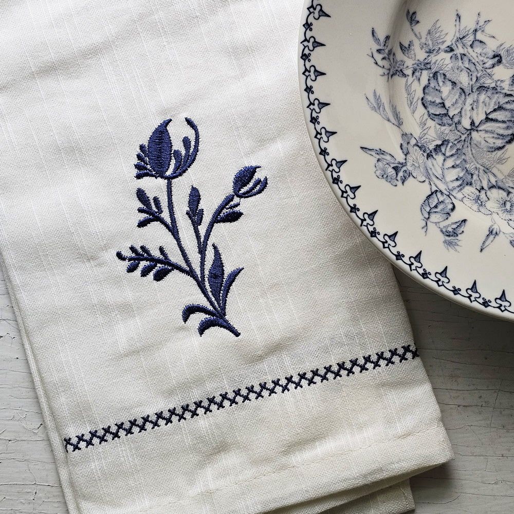  Dish Towels Set of 6 - Blue Kitchen Towels - Fall Kitchen Towels  - Cotton Linen Kitchen Towels Oversized - French Kitchen Towels Striped -  Farmhouse Dish Towels, 18x28 Navy Blue/White : Home & Kitchen