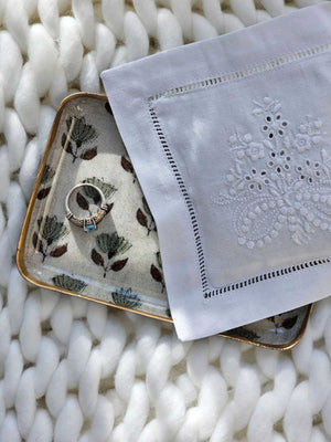 Embroidered Lavender Sachet