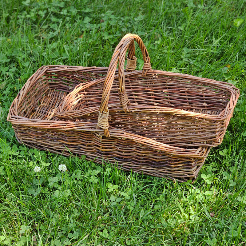 Willow Flower Gathering Basket, Set of Two Farmhouse Wares