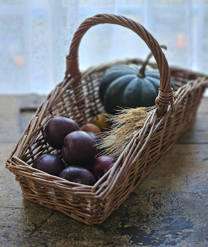 Willow Flower Gathering Basket, Set of Two