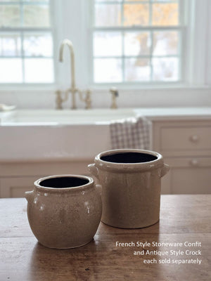 Antique Style Stoneware Confit and Crock