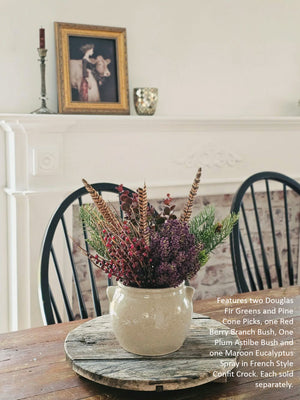 French Style Stoneware Confit Crock