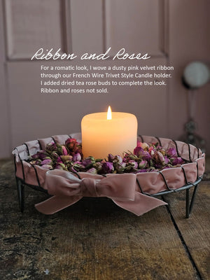 French Wire Trivet Style Candle Holder