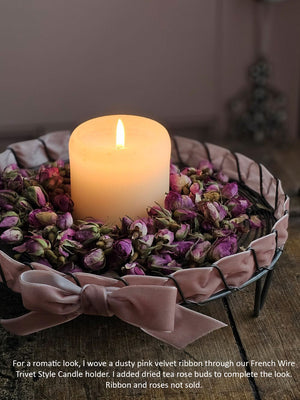 French Wire Trivet Style Candle Holder