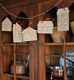 Gingerbread Dutch Village Ornament Set