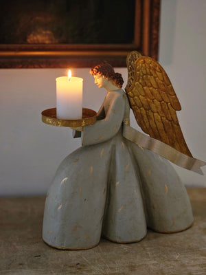 Gold Wing Candle Holder
