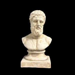 Plaster bust of a classical Greek figure 