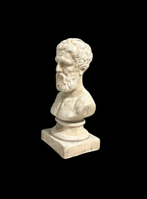 Plaster bust of a classical Greek figure 