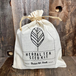 The Herbal Tea Garden Seed Kit has everything you need to start your own garden filled with flowering herbs that are perfect for making herbal tea. Not only are these plants great for tea, they look lovely in the landscape as well. All are drought tolerant, low-maintenance, and deer-resistant. 