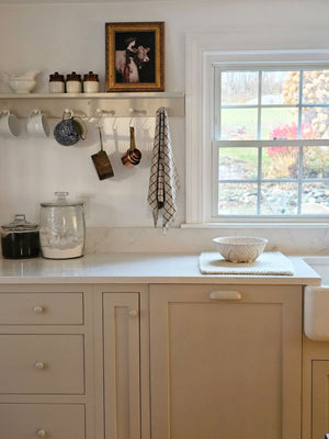 Indian Pickle and Jam Jar with Vintage style Bowl and Milkmaid at Christmas Print