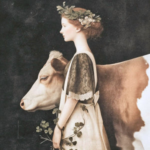 Irish Milkmaid Portrait Art Print