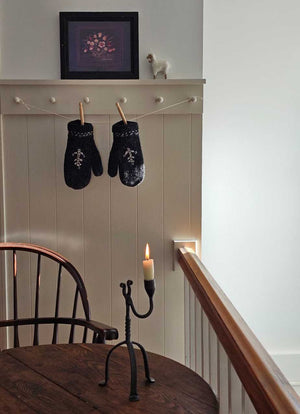 Knit and Embroidery Mittens