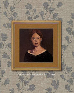 Lady in Waiting Portrait Art Print