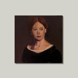 Lady in Waiting Portrait Art Print
