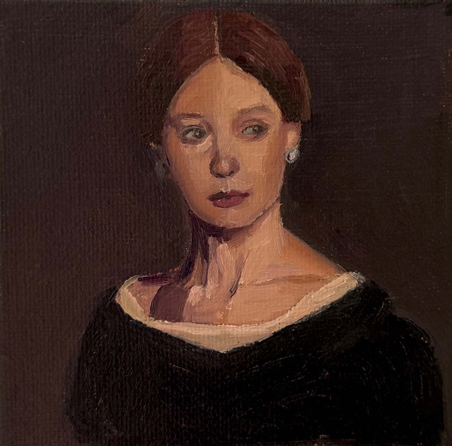 Lady in Waiting Portrait Art Print