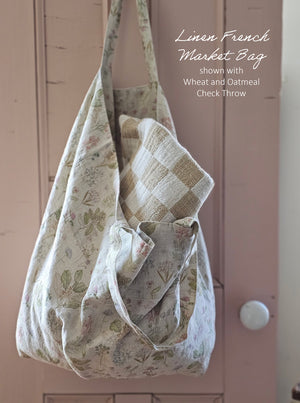 Linen French Market Bag