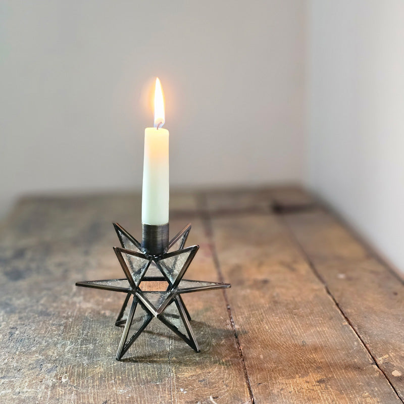 Wood Candle Box with Drawer - Farmhouse Wares