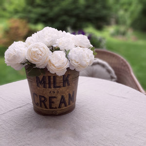Milk and Cream Buckets, Set of Two
