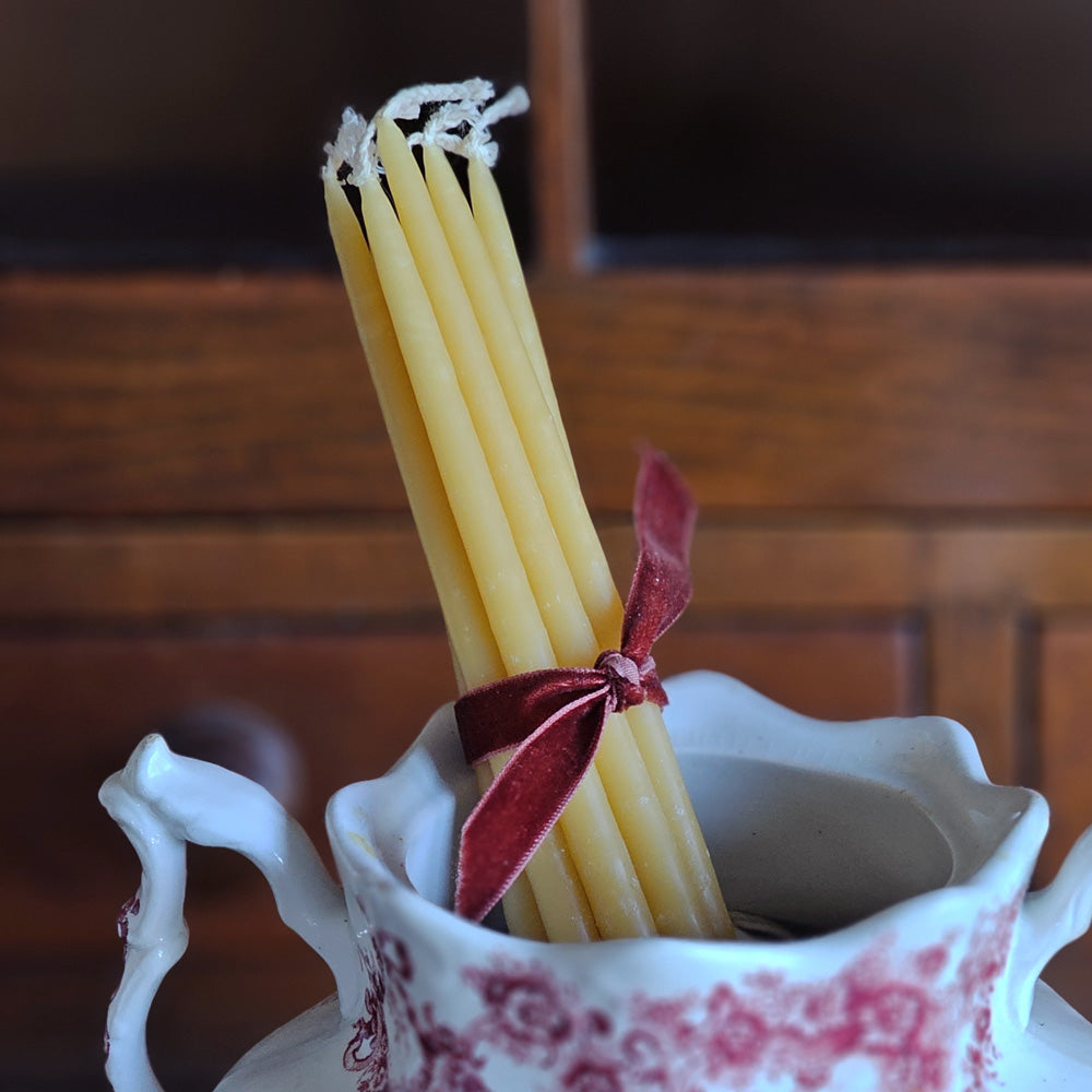 Monastery Beeswax Taper Candles Farmhouse Wares