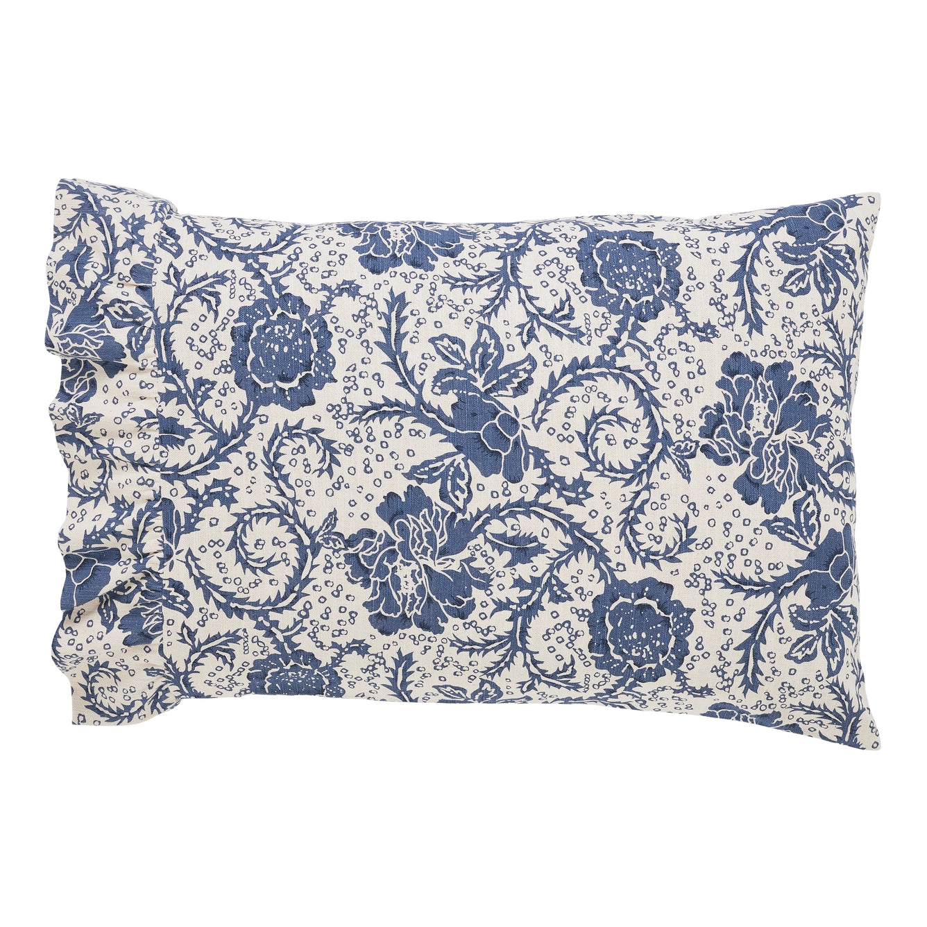 Blue floral pillow online