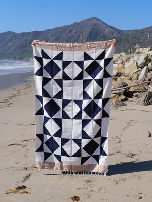 Sawtooth Star Handwoven Throw