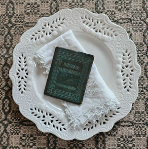Antique White Porcelain Lace Design Plate