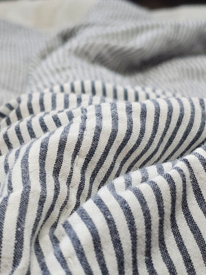 Portsmouth Blue Ticking Stripe Quilt